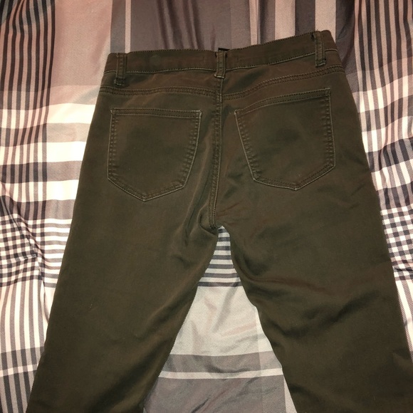 F21 Olive Green skinny jeans - Picture 4 of 8